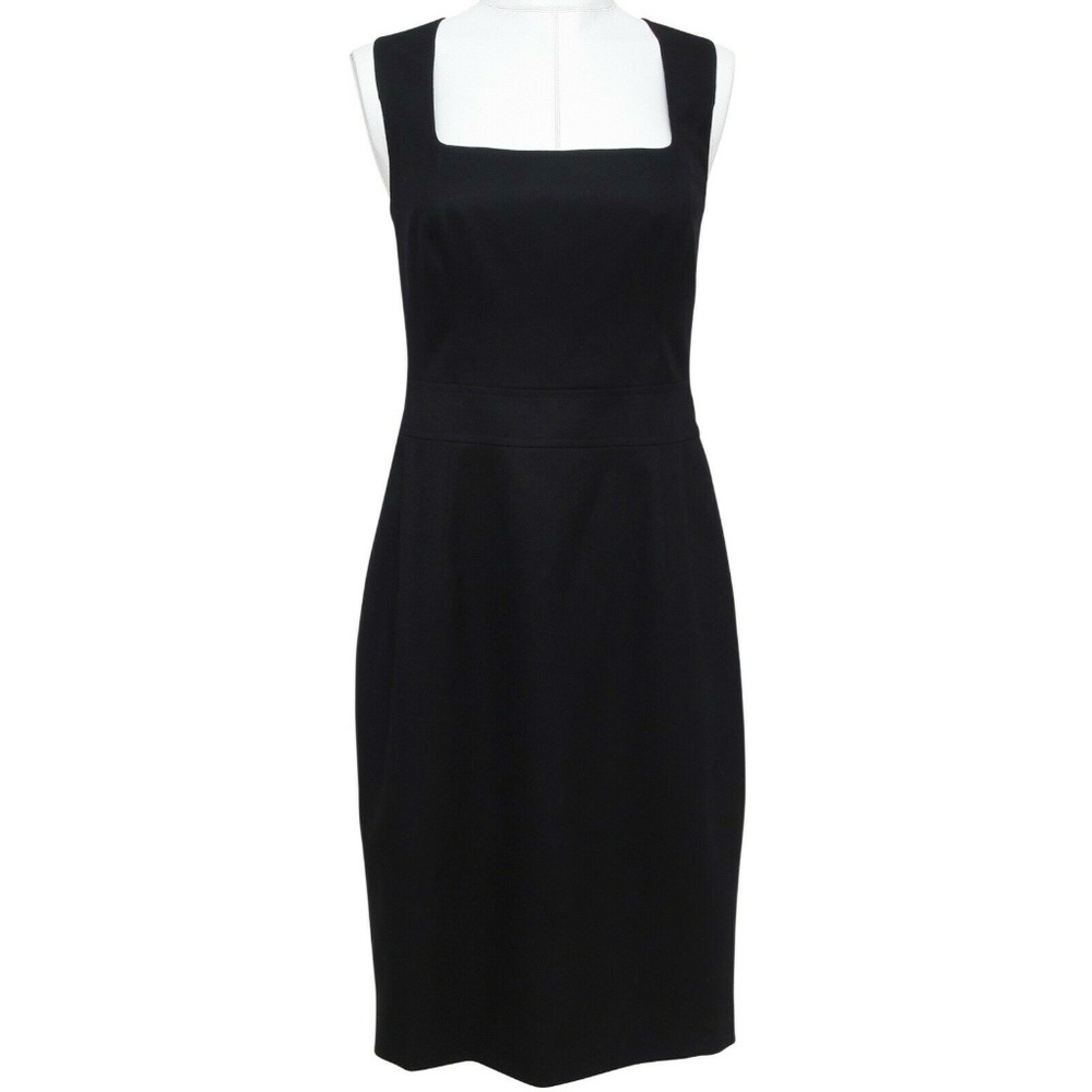 Escada Elegant Black Sleeveless Midi Dress
